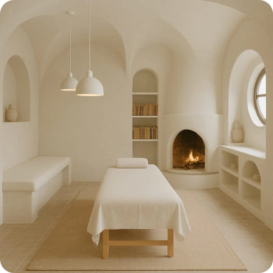 Projection d'ambiance pour les salles de massage